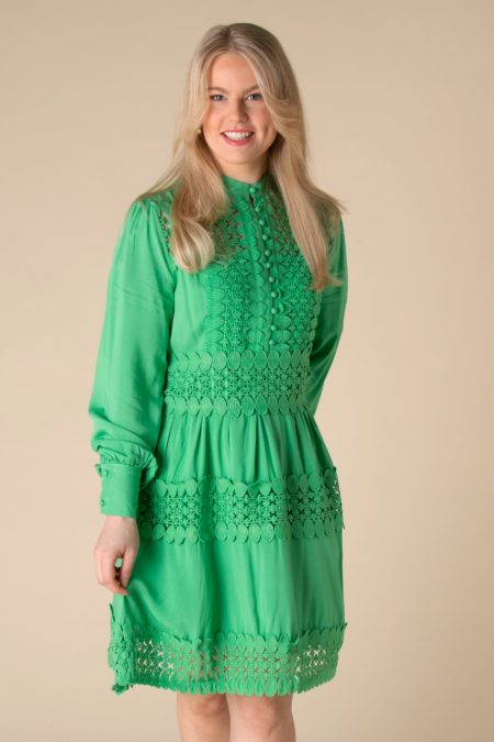 Paris Dress Apple Green